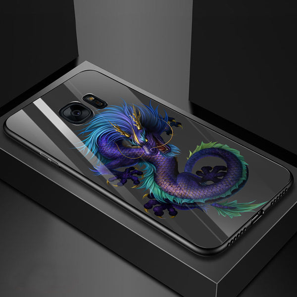 Dragon Tempered Glass Phone Case for Samsung Galaxy S7 Edge