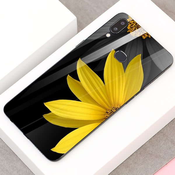 Beautiful Flowers Tempered Glass Phone Case for Samsung Galaxy A10S