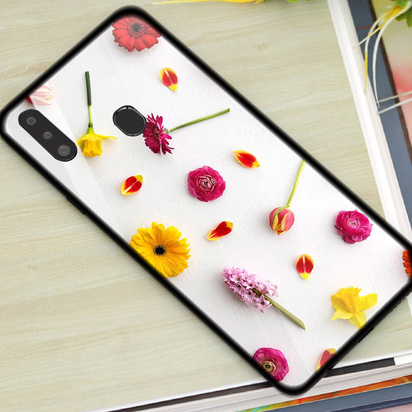 Beautiful Flowers Tempered Glass Phone Case for Samsung