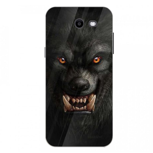 Wolf Eyes Tempered Glass Phone Case for Samsung Galaxy J3 Prime