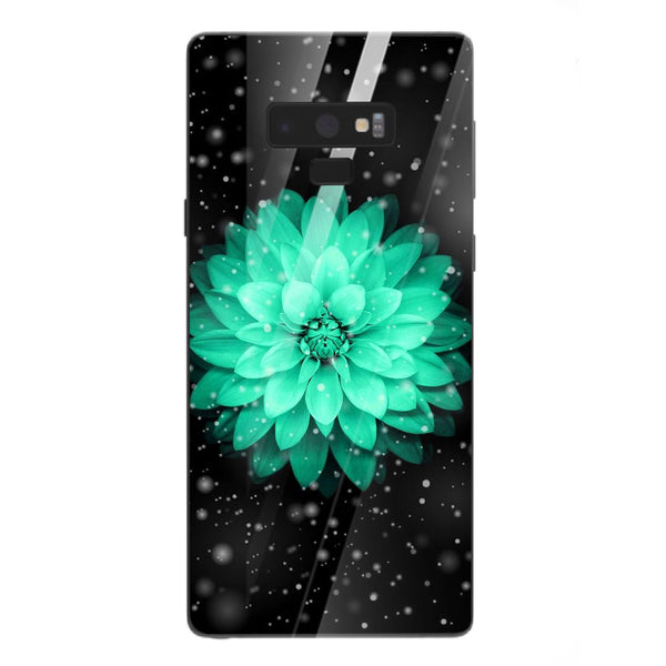 Beautiful Flowers Tempered Glass Phone Case for Samsung Galaxy Note 9