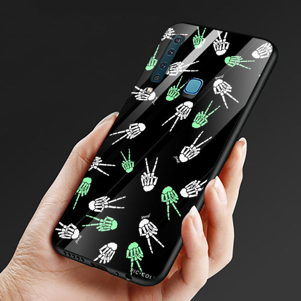 Halloween Skull Tempered Glass Phone Case for Samsung Galaxy A9 2018