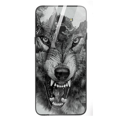 Wolf Eyes Tempered Glass Phone Case for Samsung Galaxy J6 2018