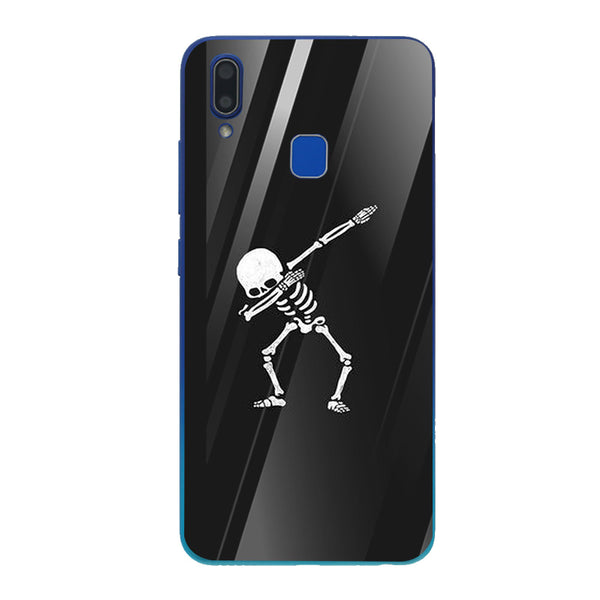 Halloween Skull Tempered Glass Phone Case for Vivo Y91