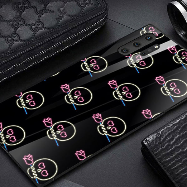 Halloween Skull Tempered Glass Phone Case for Samsung Galaxy Note 10 Plus