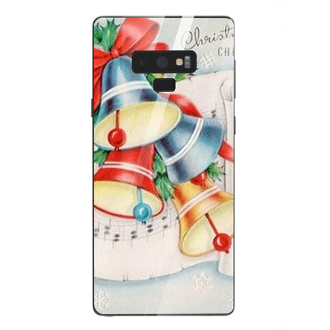 Merry Chrismas Tempered Glass Phone Case for Samsung Galaxy Note 9