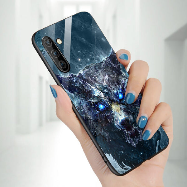 Wolf Eyes Tempered Glass Phone Case for Samsung Galaxy Note 10