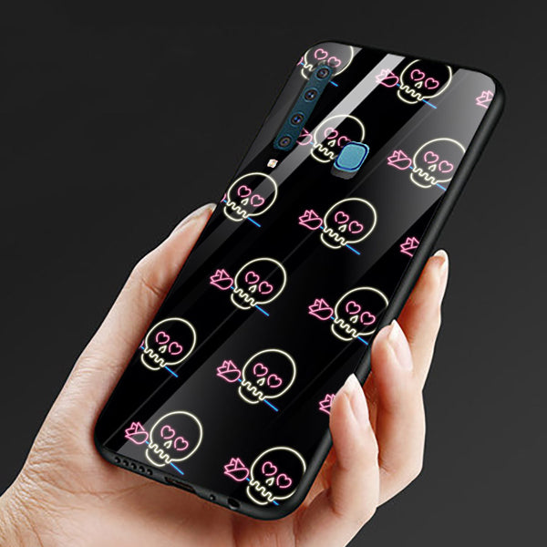 Halloween Skull Tempered Glass Phone Case for Samsung Galaxy A9 2018