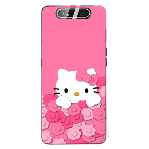 Cute Teddy Bear Tempered Glass Phone Case for Samsung Galaxy A80