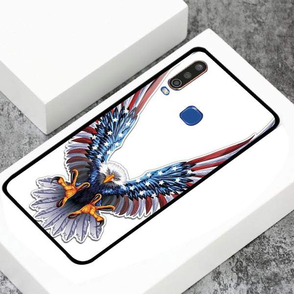 Eagle Tempered Glass Phone Case for Vivo Y17