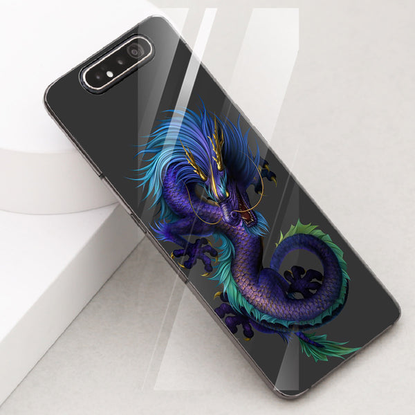 Dragon Tempered Glass Phone Case for Samsung Galaxy A80