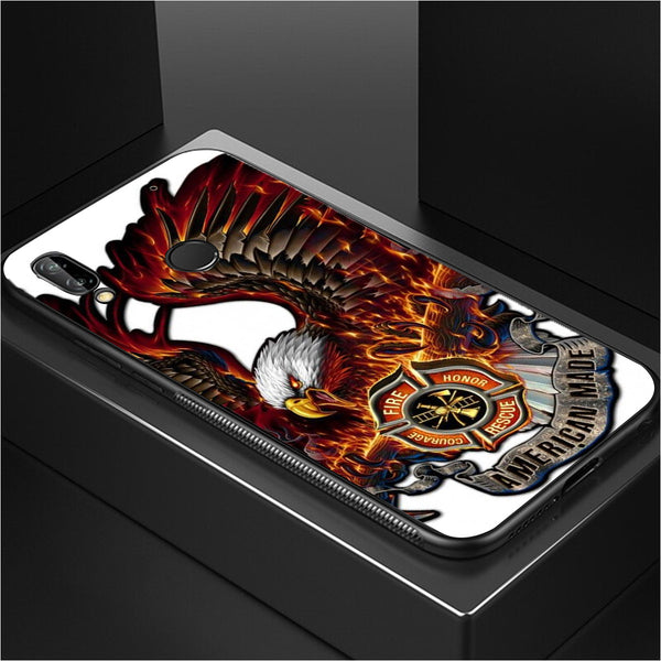 Eagle Tempered Glass Phone Case for Samsung Galaxy M20