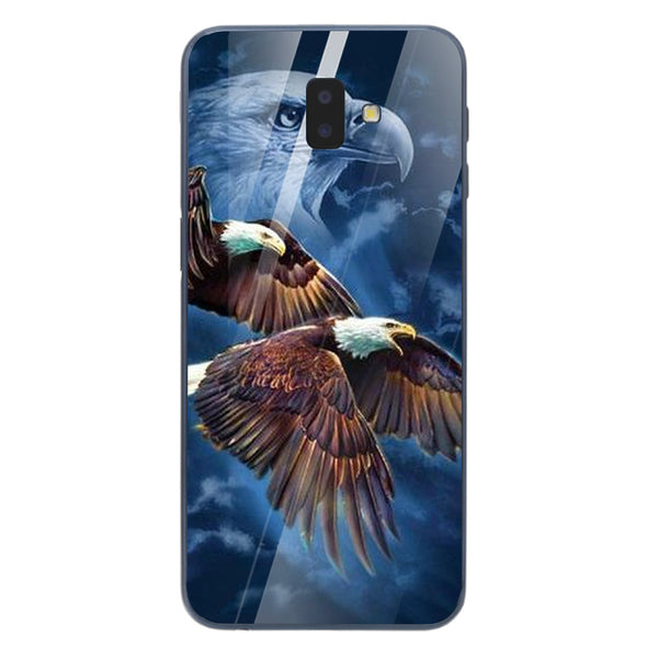 Eagle Tempered Glass Phone Case for Samsung Galaxy J6 Plus