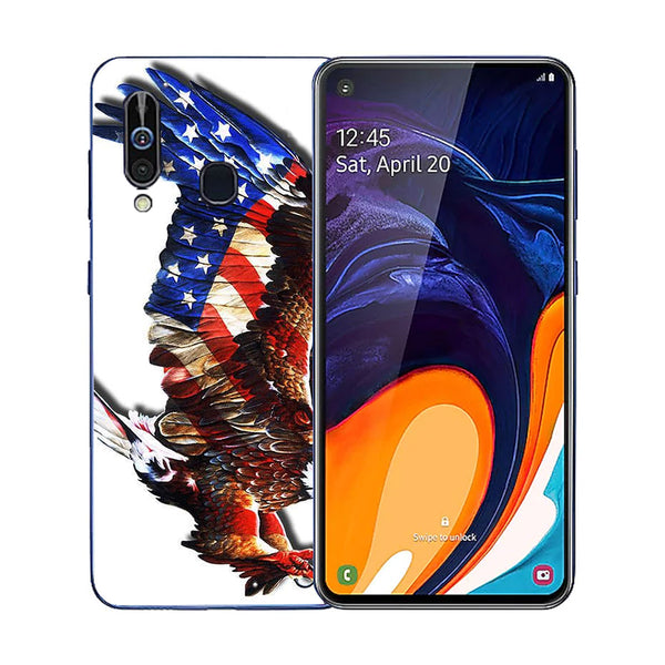 Eagle Tempered Glass Phone Case for Samsung Galaxy A60