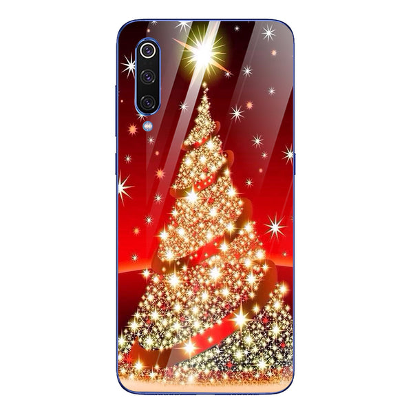 Merry Chrismas Tempered Glass Phone Case for Xiaomi Mi 9 SE
