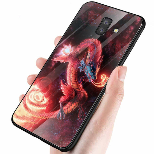 Dragon Tempered Glass Phone Case for Samsung Galaxy J6 Plus