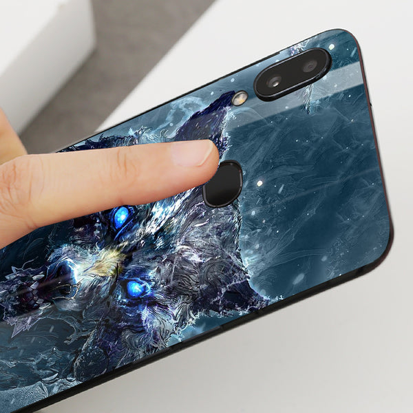 Wolf Eyes Tempered Glass Phone Case for Samsung Galaxy A10S