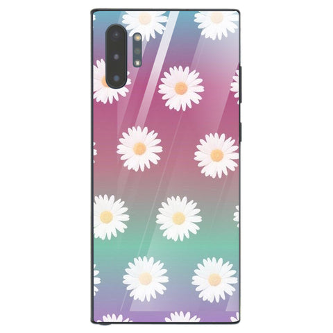 Beautiful Flowers Tempered Glass Phone Case for Samsung Galaxy Note 10 Plus