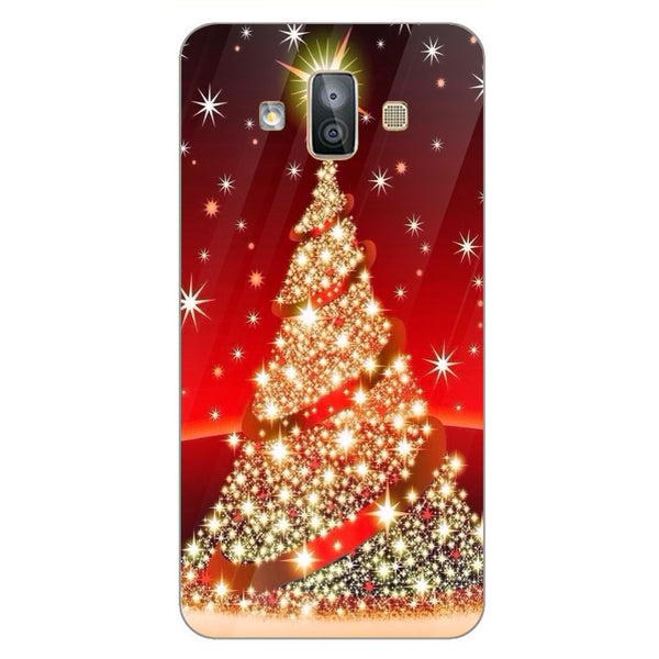 Merry Chrismas Tempered Glass Phone Case for Samsung Galaxy J7 Duo