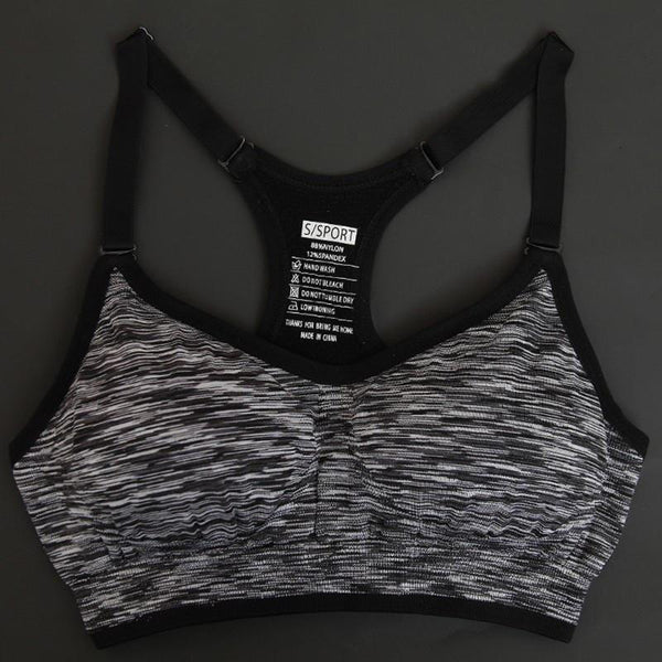 Adjustable Spaghetti Straps Women Fitness Bra Shakeproof