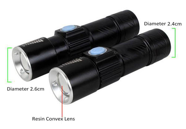 Flashlight 3800Lumens Led Torch Zoomable