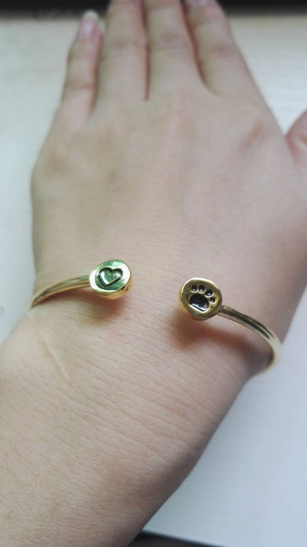 My Dog is Close To My Heart Adjustable Bangle Bracelet