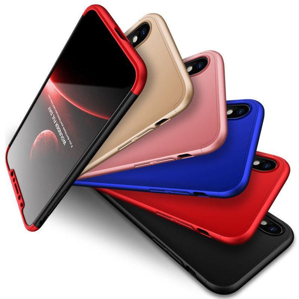 Hybrid 360° Full Body Hard Cover For iPhone X
