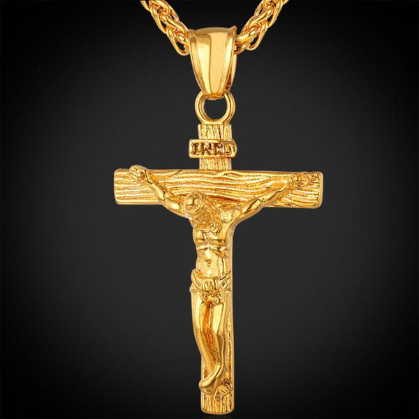Jesus Piece Necklace Stainless Steel Chain Christian