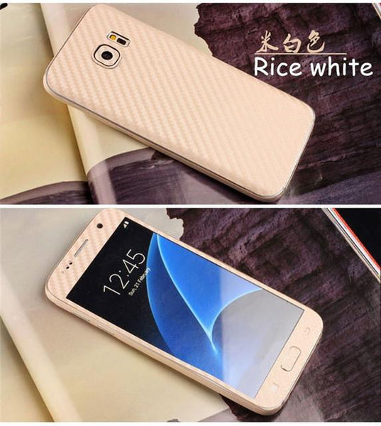 3D Carbon Fiber Full Body Back Film Sticker Case Cover Wrap Skin