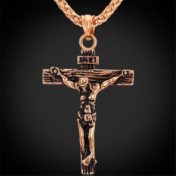 Jesus Piece Necklace Stainless Steel Chain Christian