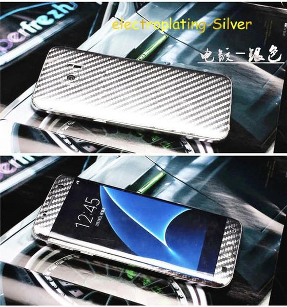 3D Carbon Fiber Full Body Back Film Sticker Case Cover Wrap Skin