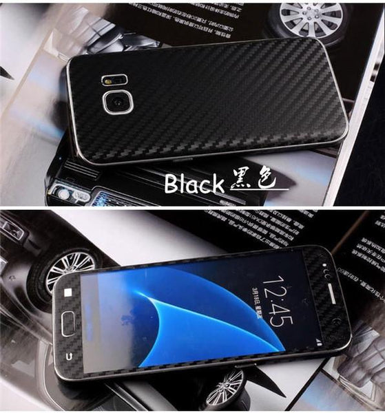 3D Carbon Fiber Full Body Back Film Sticker Case Cover Wrap Skin