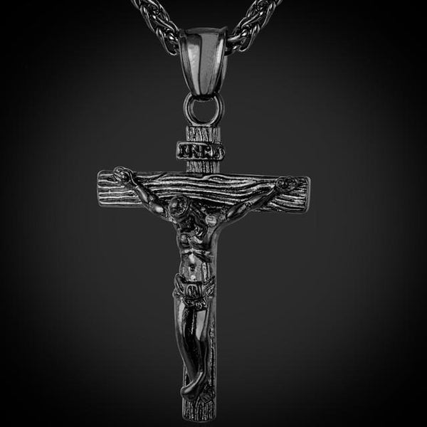 Jesus Piece Necklace Stainless Steel Chain Christian