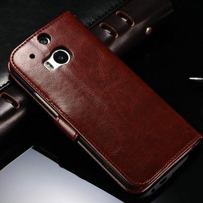 Luxury  Leather Wallet Case For HTC One M8