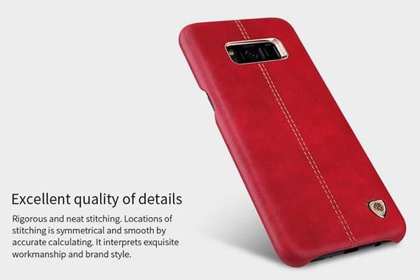 Luxury PU Leather Vintage back cover for galaxy s8 plus