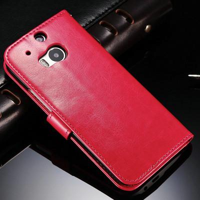 Luxury  Leather Wallet Case For HTC One M8